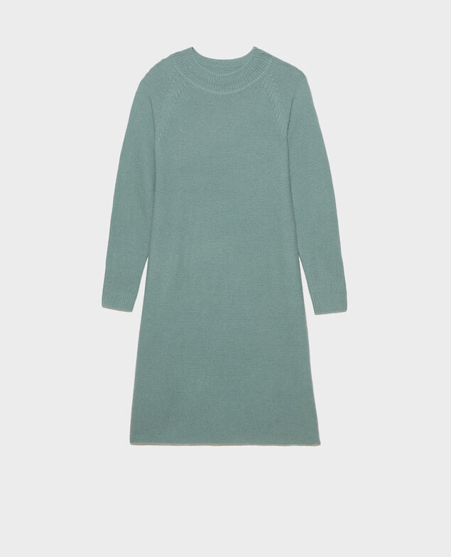 Ausgestellter 3D-Pullover aus Kaschmir Chinois green
