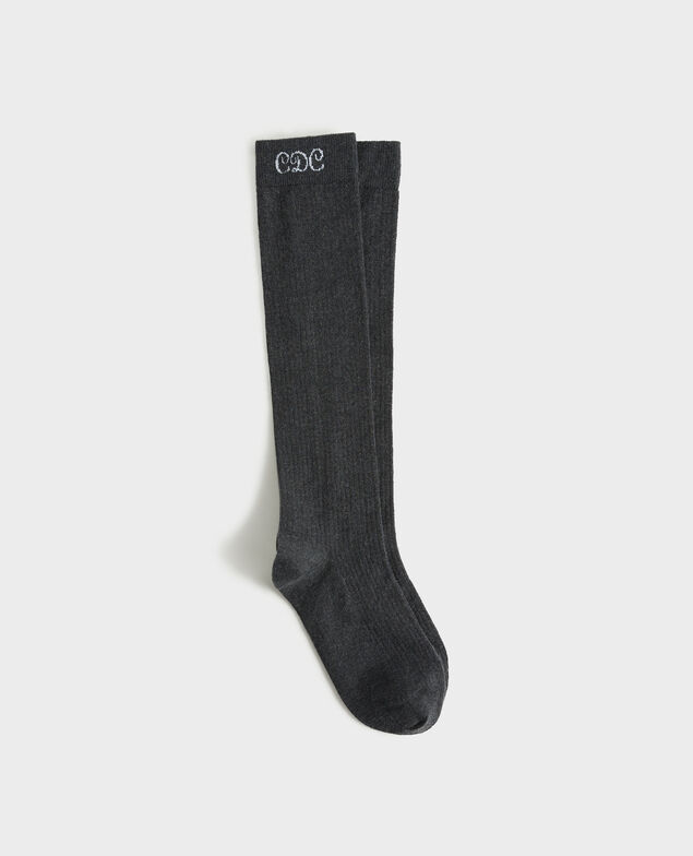 Socken aus Baumwolle und Kaschmir Medium grey melange