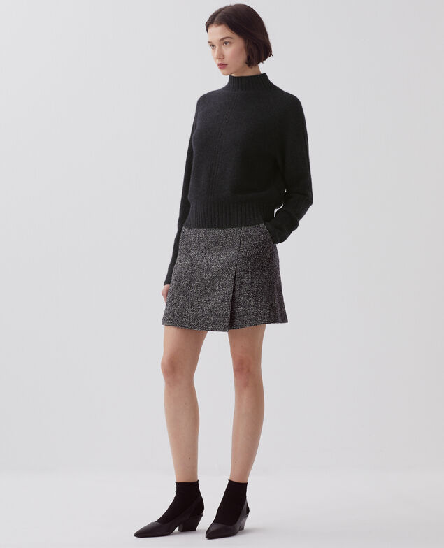 Kurzer Rock I097 neppie black