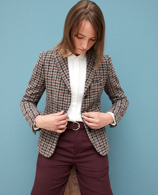 Blazer mit Wolle Rot