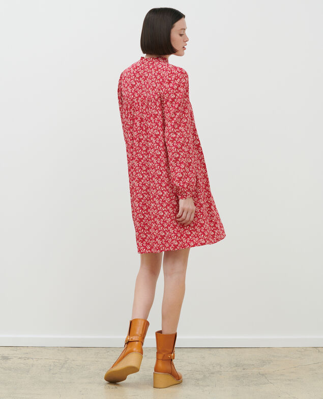 AGLAÉ - Kurzes, bedrucktes Kleid Indienne red