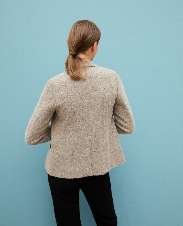 Blazer mit Wolle Beige