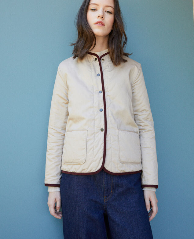 Beidseitig tragbare, kurze Jacke Decadente chocolate