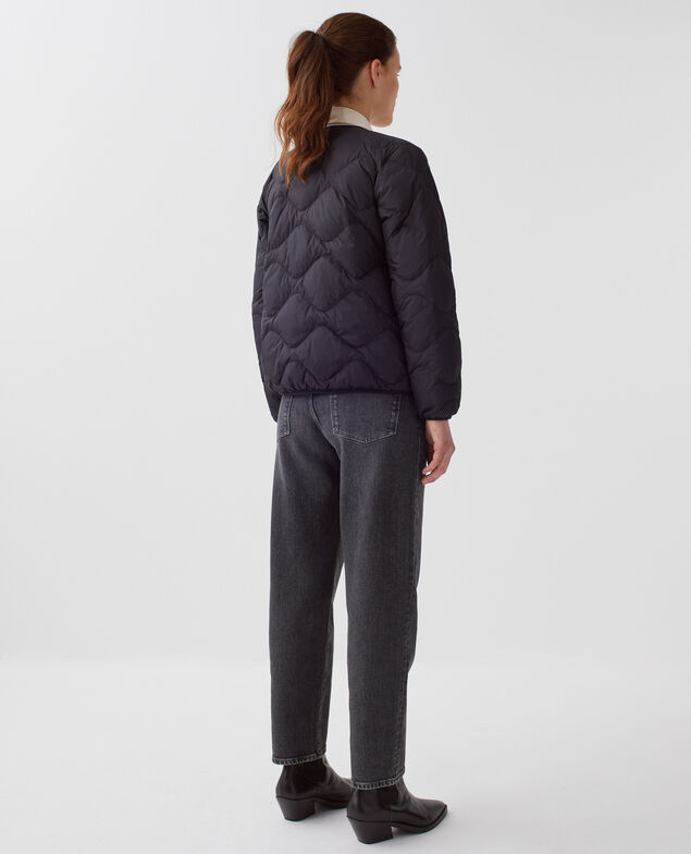 PLUME - Daunenjacke mit langen Ärmeln H091 black beauty
