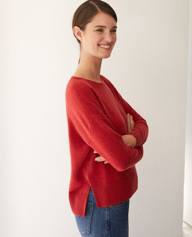 Pullover aus Kaschmir Pompeian red