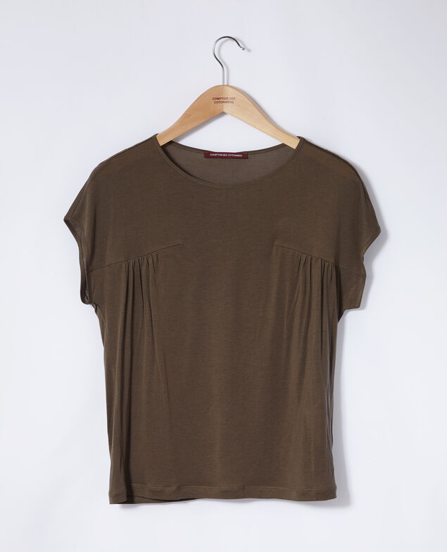 T-Shirt mit Rundhalsausschnitt Olive night