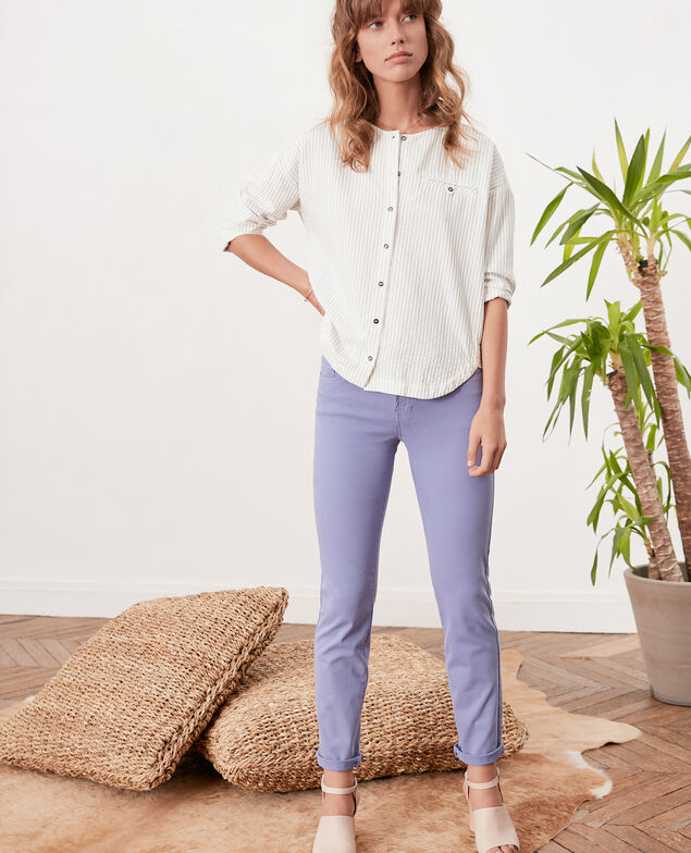Jeans in Zigarettenform Dark iris