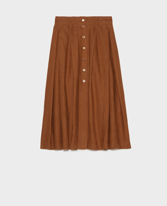 Mittellanger Leinenrock Monks robe