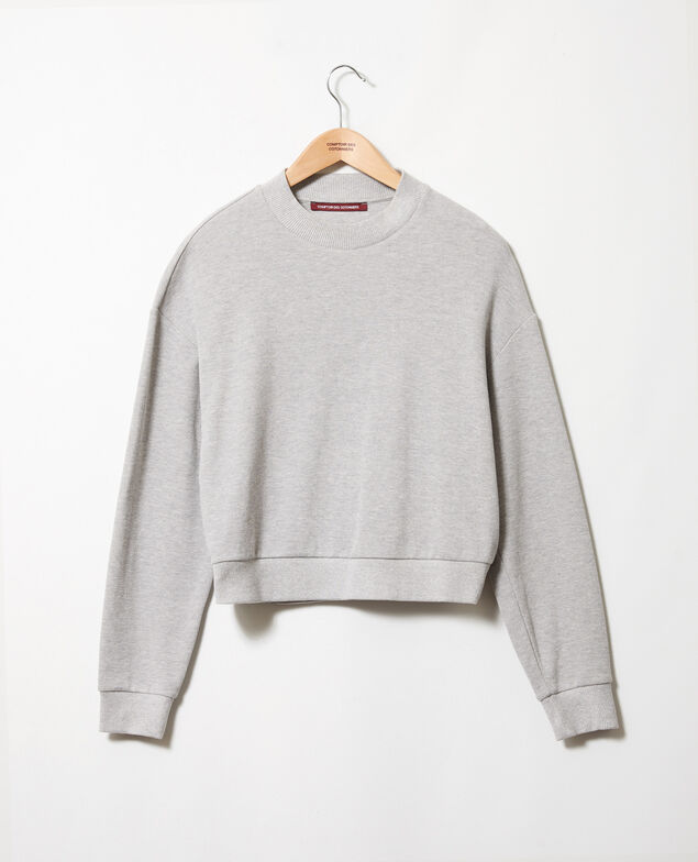 Kurzes Sweatshirt Light grey