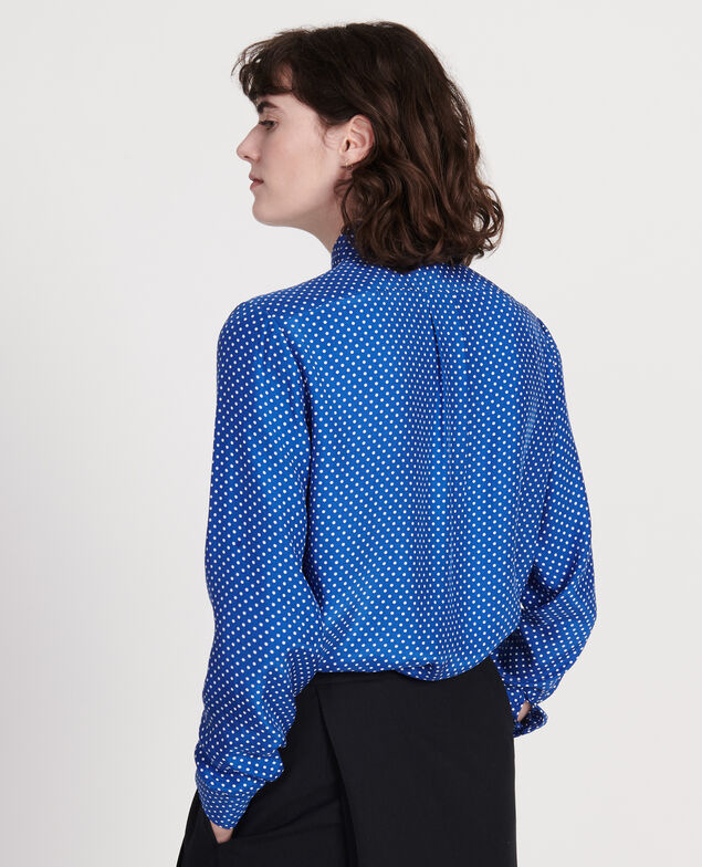 Gepunktete Seidenbluse Little pois surf the web
