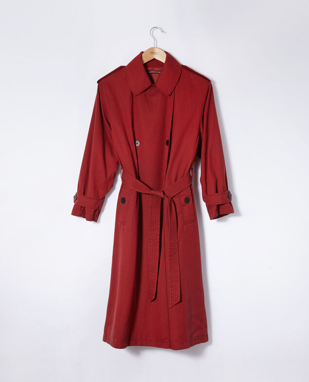 Halblanger Trenchcoat  Rot