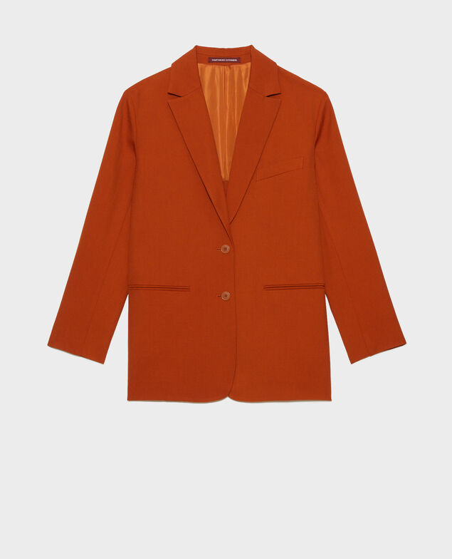 Herren-Blazer aus Wolle Umber