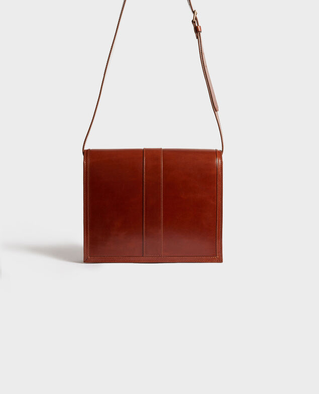 Ledertasche in Vintage-Optik Pumpkin spice