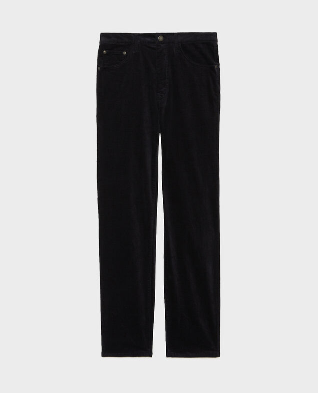 SLIM STRAIGHT - Gerade  5 Pocket-Jeans aus Samt Night sky