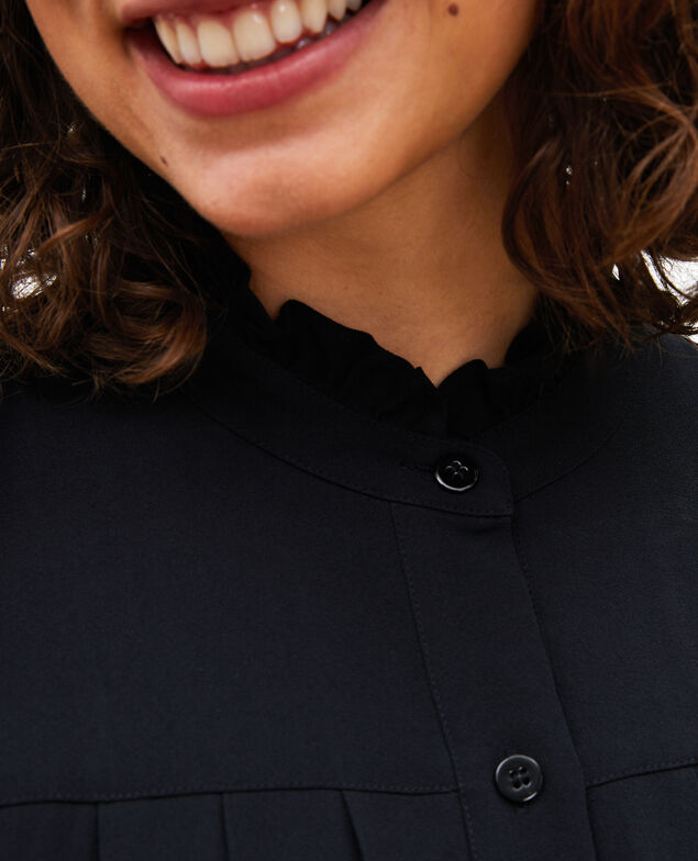 Plissee-Kleid mit Gürtel  Black beauty