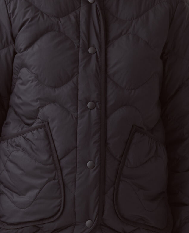 PLUME - Daunenjacke mit langen Ärmeln H091 black beauty