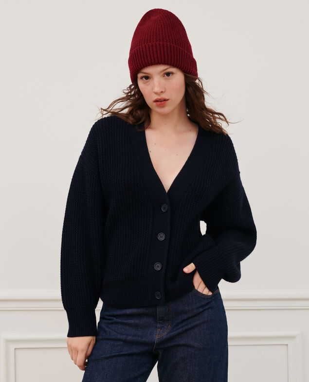 Cardigan aus Schurwolle 8846 69 navy