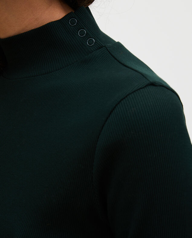Langarmpullover aus Baumwollstretch Scarab