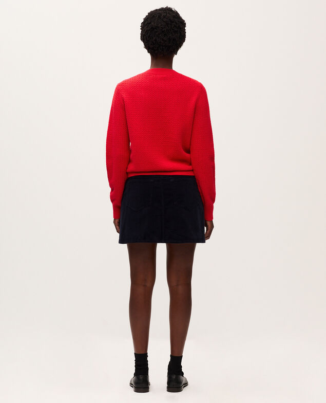 Cardigan mit Rundhalsausschnitt  U150 red
