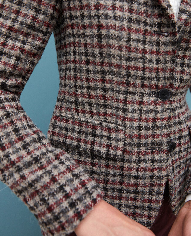 Blazer mit Wolle Rot