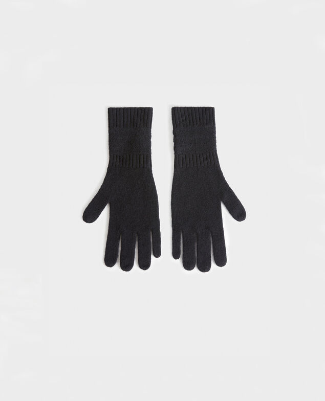 Handschuhe aus Kaschmir Black beauty