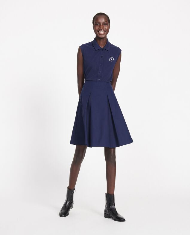 Polo-Shirt aus Piqué-Baumwolle Maritime blue
