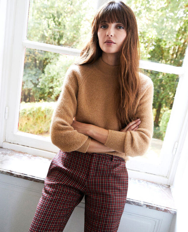 Pullover mit Stehkragen Iced coffee