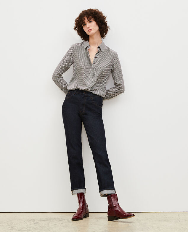 SLIM STRAIGHT - Gerade Jeans aus unbehandeltem Denim Denim rinse