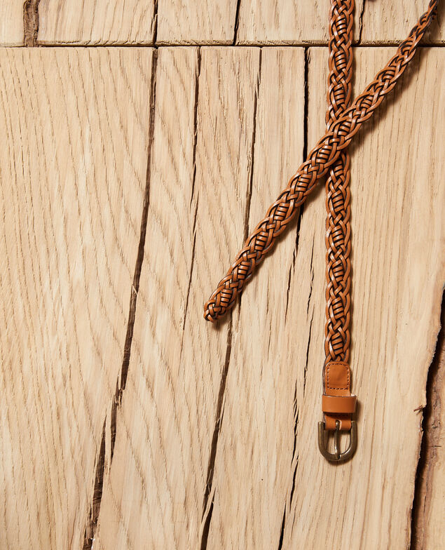 Geflochtener Ledergürtel Glazed ginger