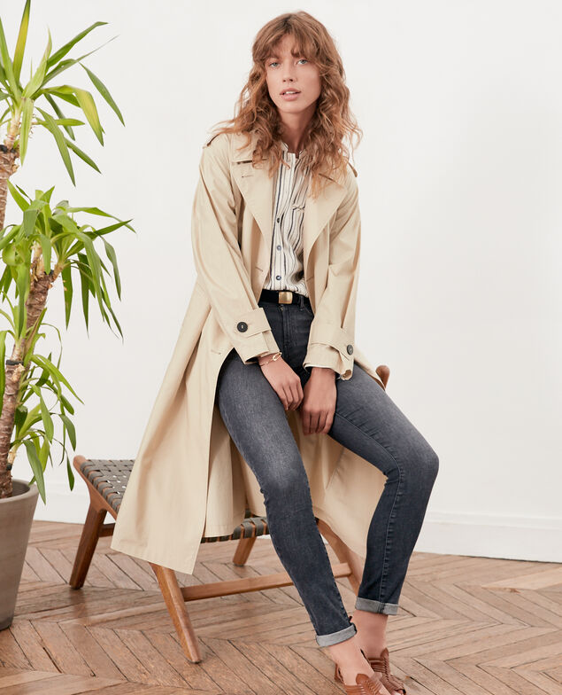 Loose fitTrenchcoat Tan