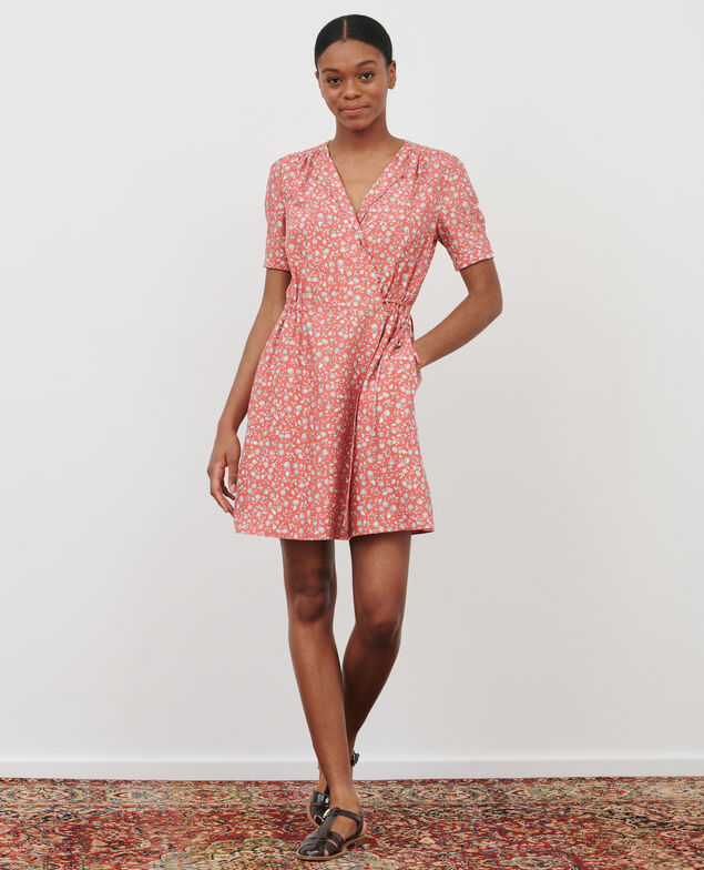 Wickelkleid 96 print pink