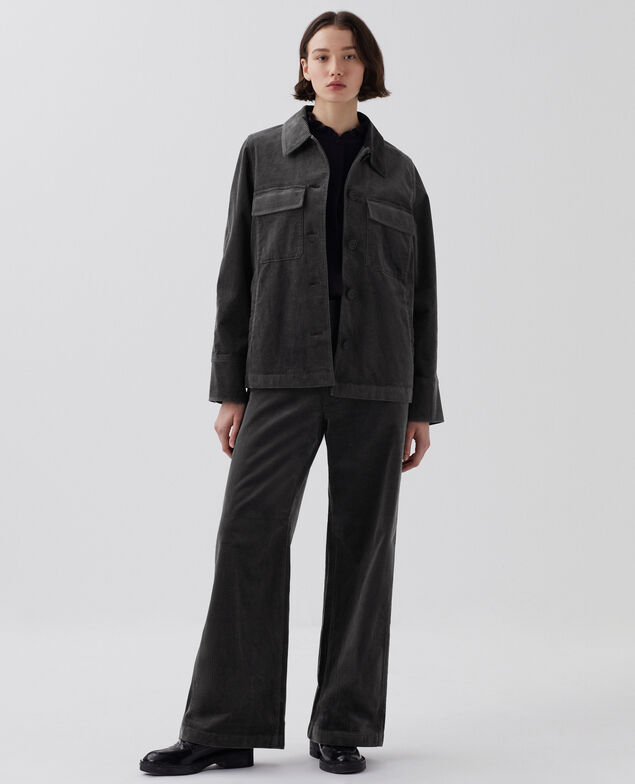 Cordjacke U070 gray