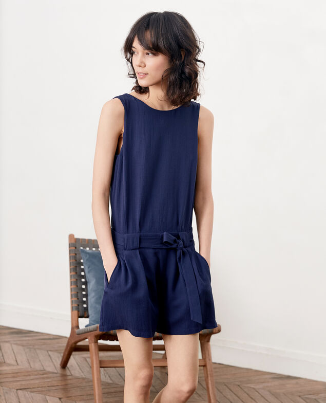 Jumpsuit mit Rückendekolleté Marine