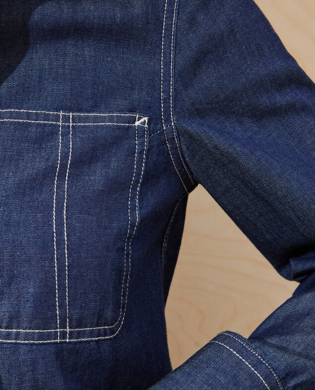 Jeanshemd mit Taschen Denim brut