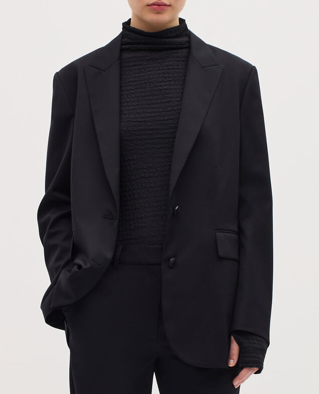Blazer aus Wolle H091 black beauty