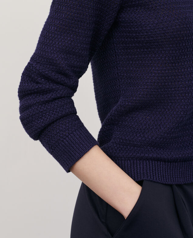 Cardigan aus Leinen 68 blue