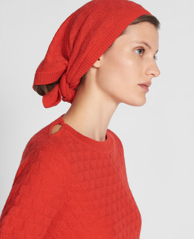Tuch 100 % Kaschmir Fiery red