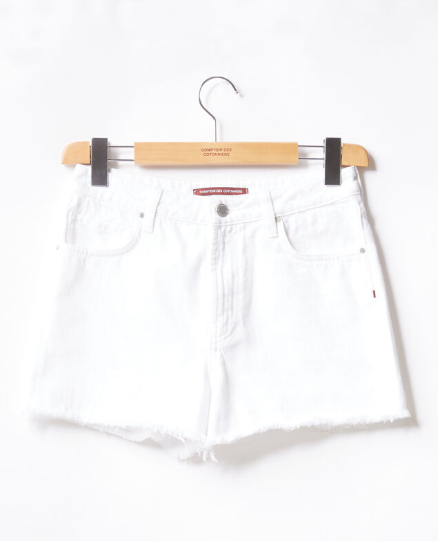 Fransen-Shorts Blanc