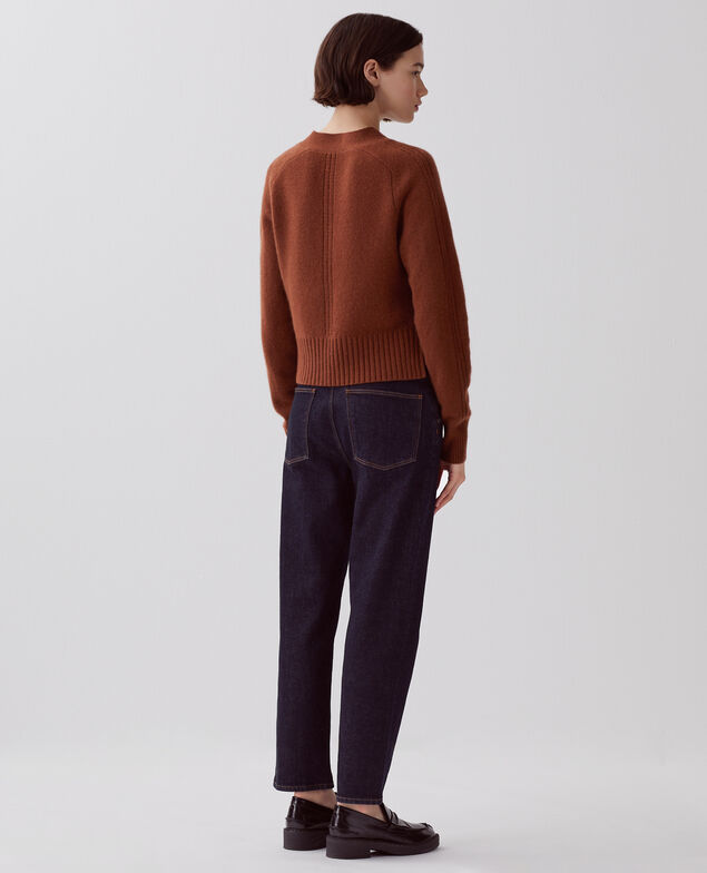 Cardigan aus Kaschmir I370 emperador coffee