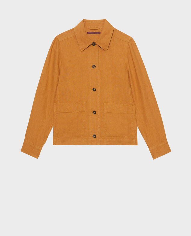 Arbeitsjacke aus Panamaleinen 36 brown