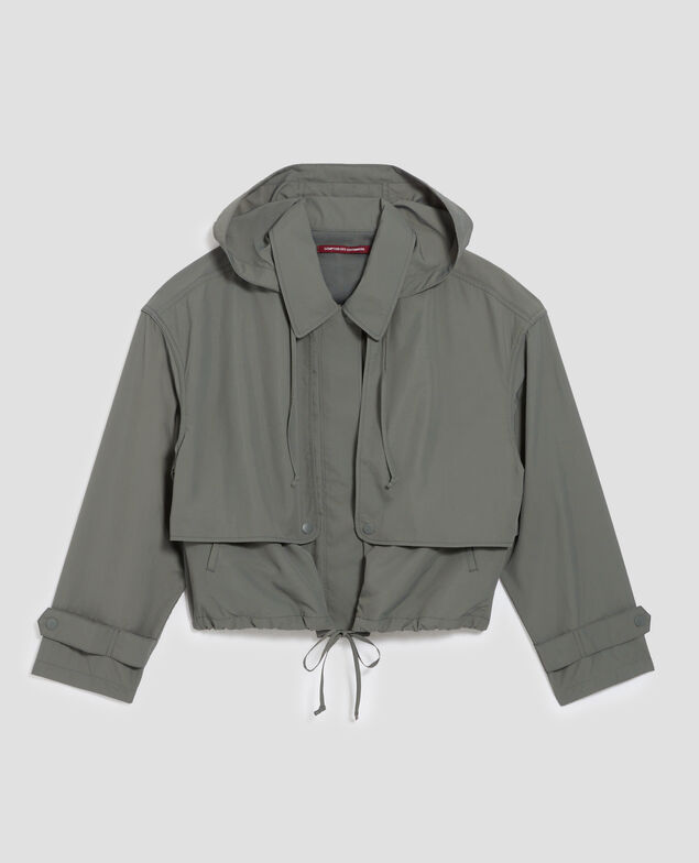 Kurzer Blouson mit wasserabweisender Kapuze J560 basil dark green