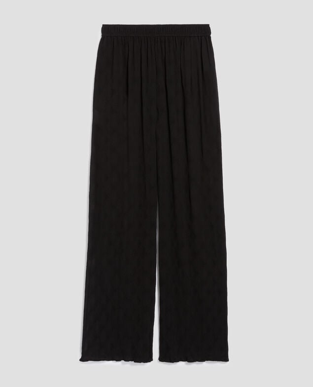 Weite fließende Hose H091 black beauty