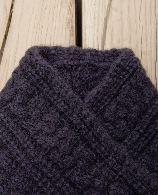 Strickkragen Dark navy