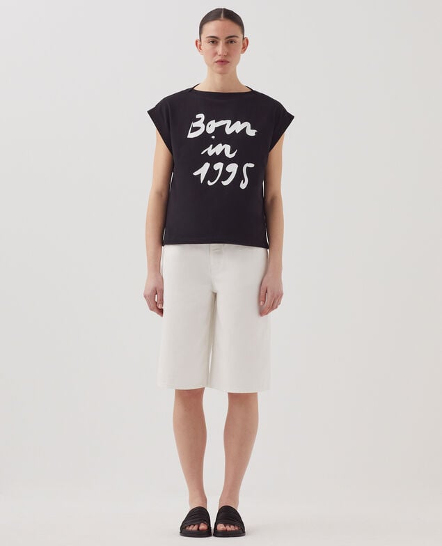 Boxy T-Shirt aus Baumwolle J094 black base 95