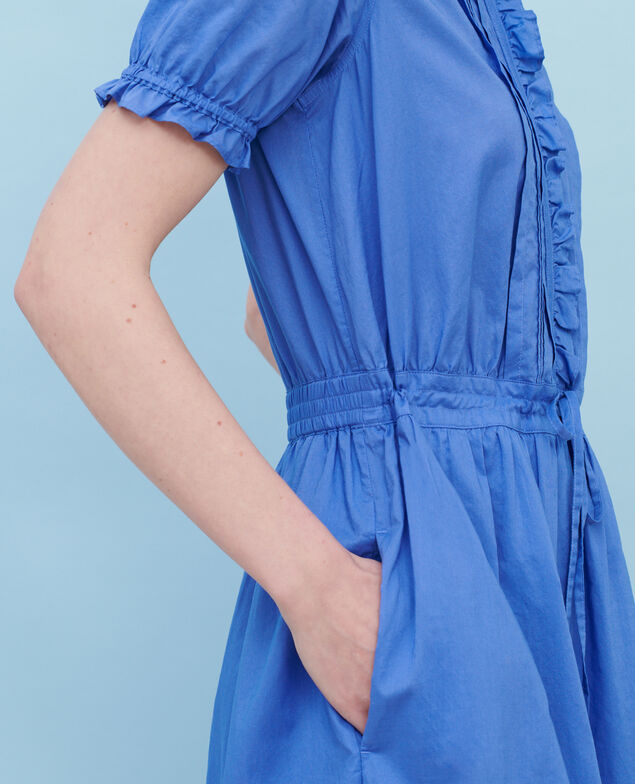 Kurzärmliges Kleid aus Baumwolle 62 blue