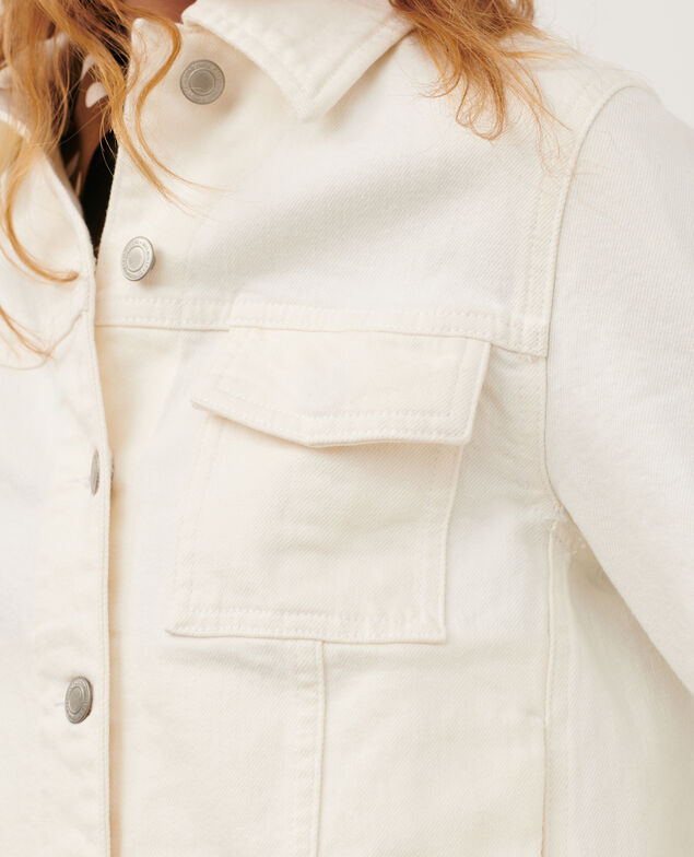 Kurze Jeansjacke 7209c 108 denim white