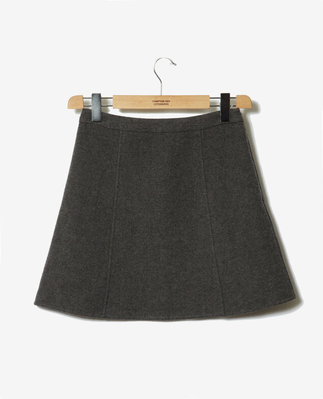Kurzer Rock Dark heather grey