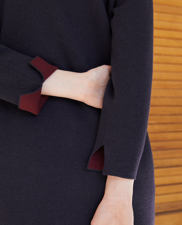Doppelseitiges Kleid Blau