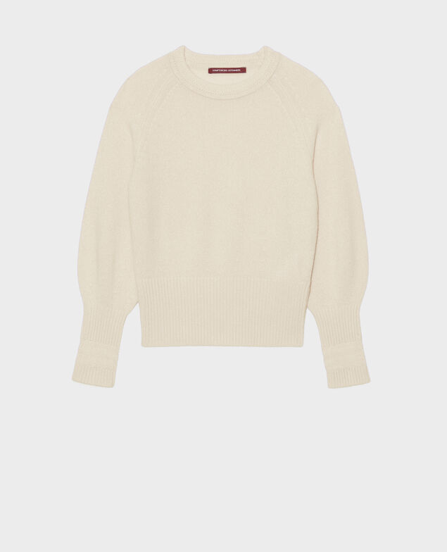 Pullover aus Kaschmir mit Puffärmeln Jet stream