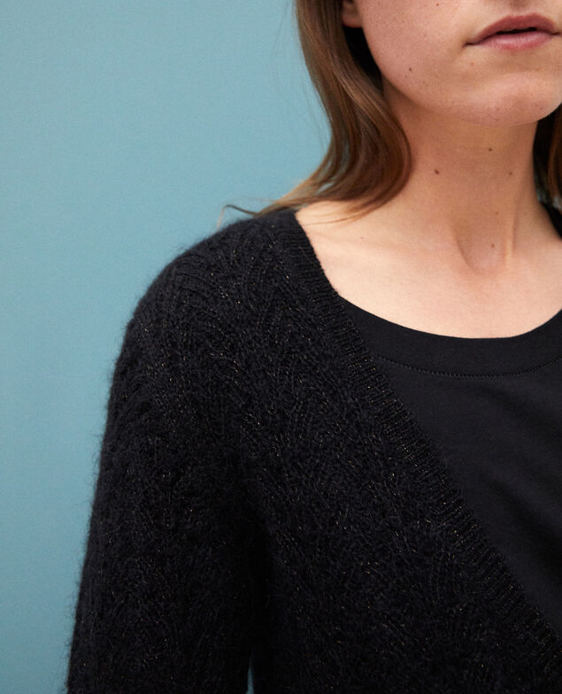 Cardigan mit Mohair Noir